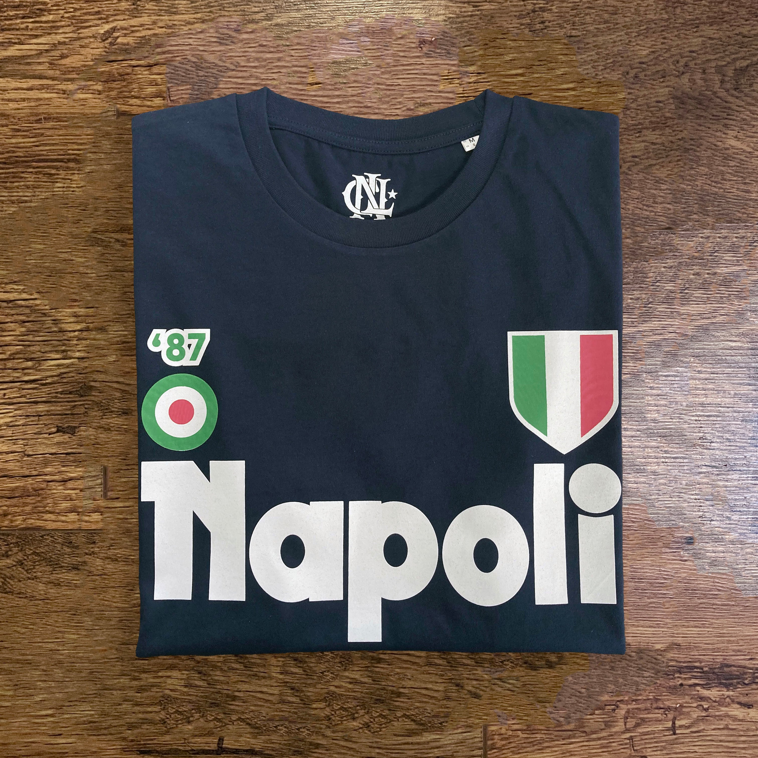 Napoli 1987 navy retro football t-shirt