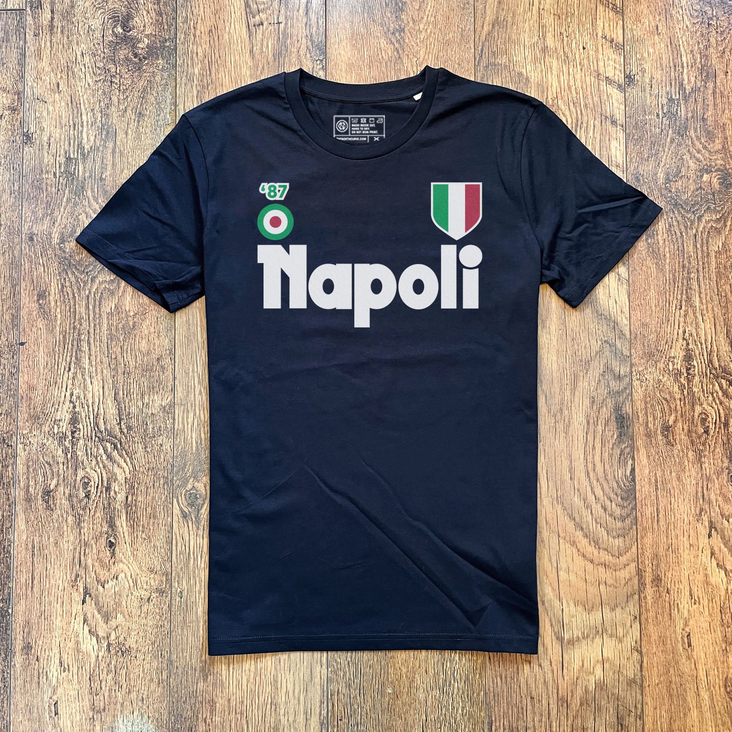 Napoli 1987 navy retro football t-shirt