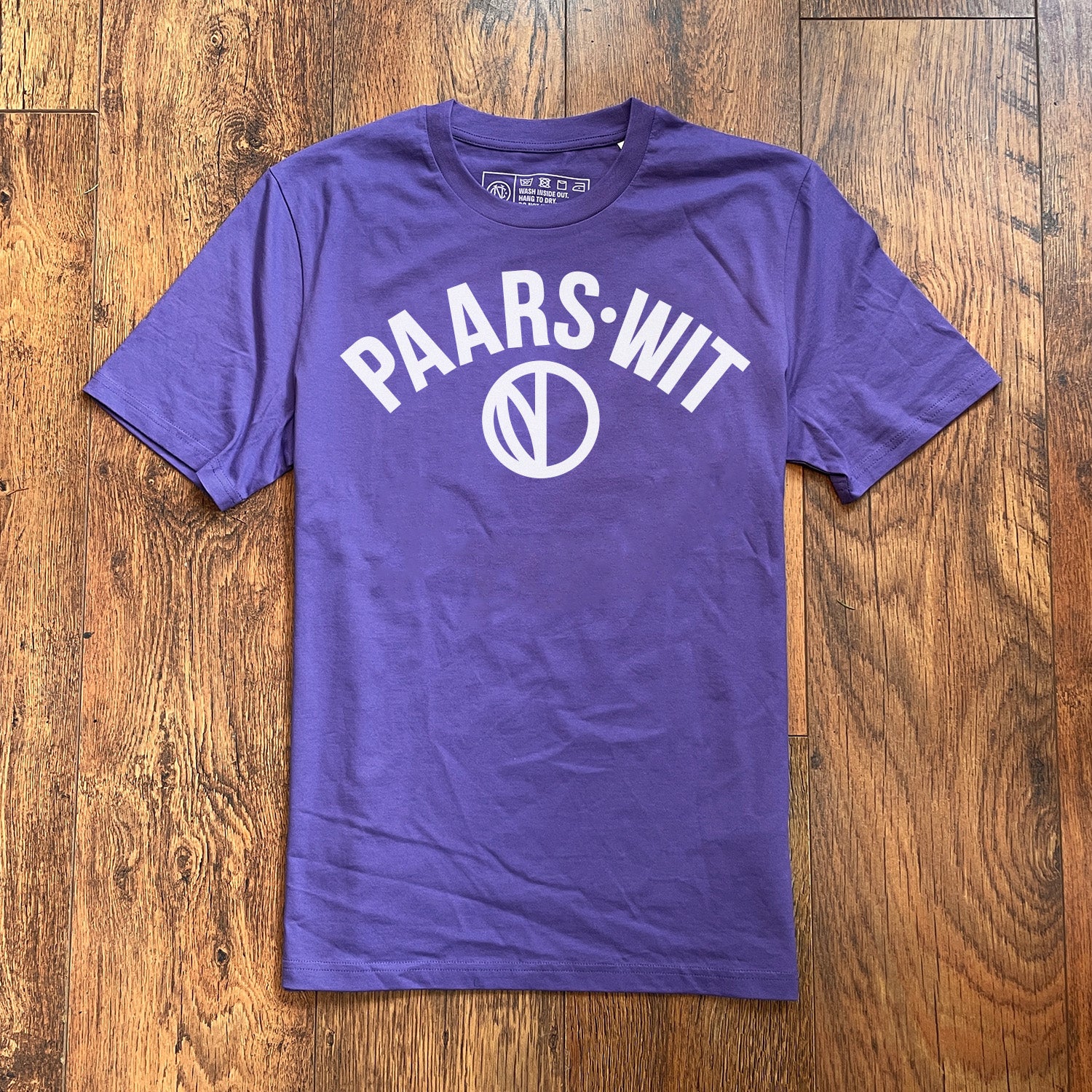 Paars-wit t-shirt