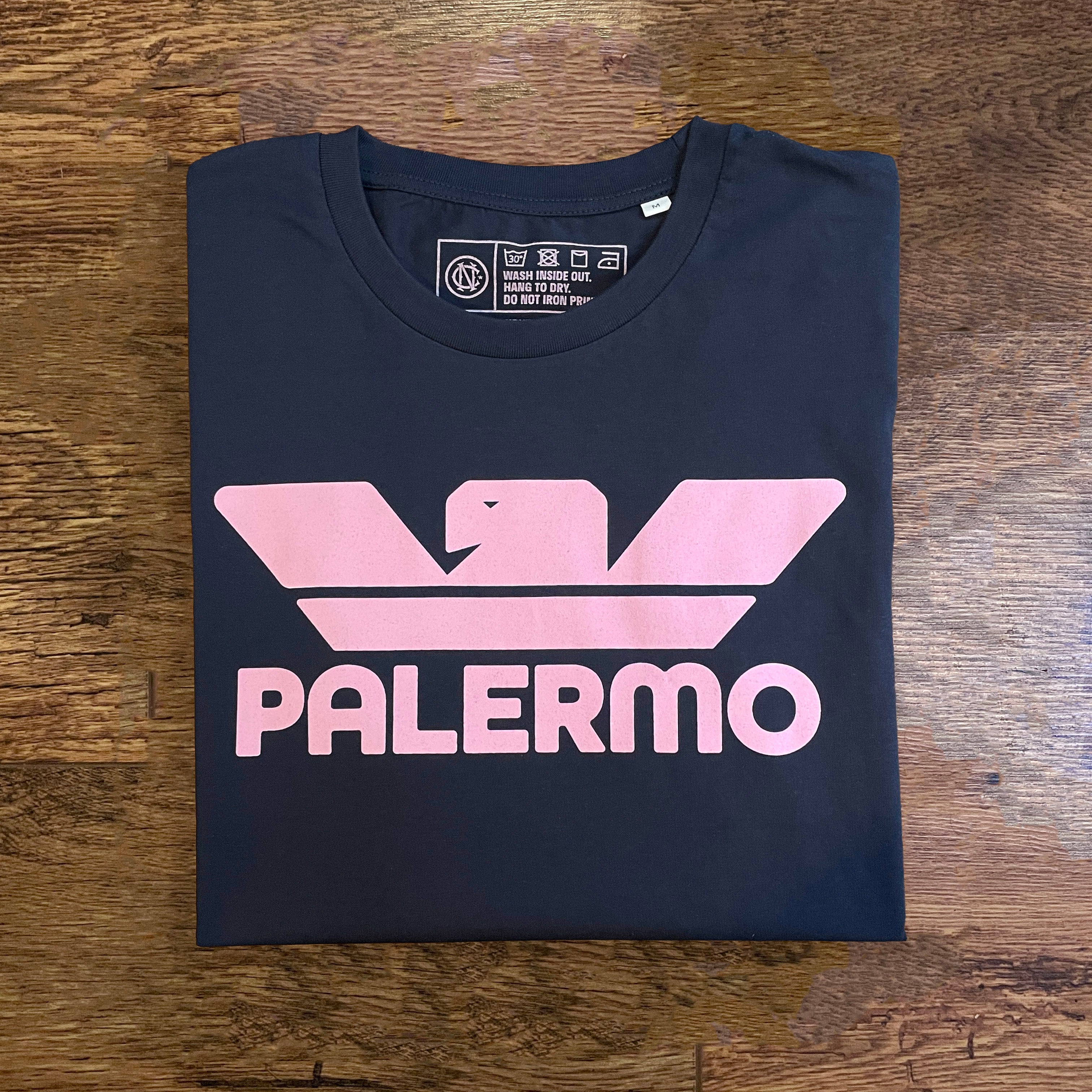 Palermo navy retro football t-shirt