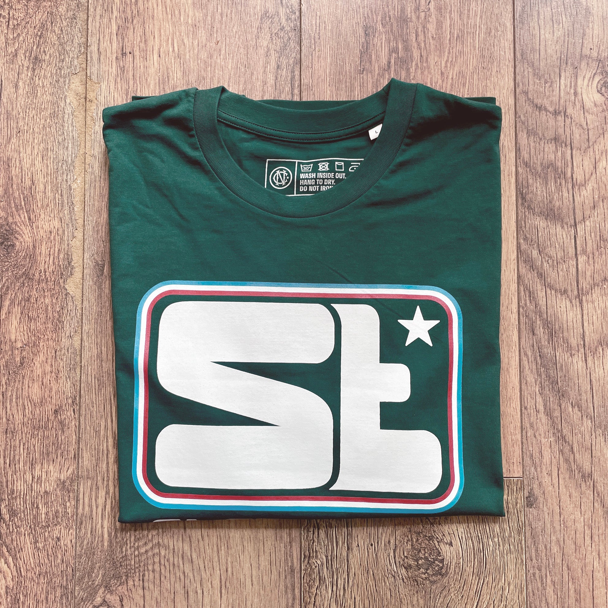 St Etienne retro football t-shirt green